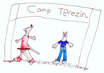 Some Women Writers Kill Themselves: Camp Terezin drawing
